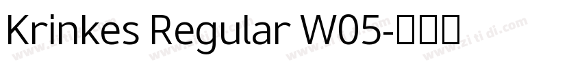 Krinkes Regular W05字体转换 Krinkes Regular W05字体转换